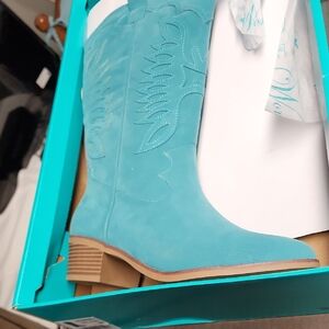 Turquoise Western Boots